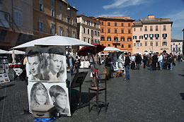 Piazza Navona, Roma, Italia.